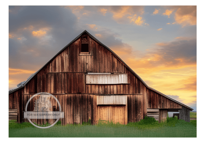 A4 Old Barn DC094 - Decoupage Central