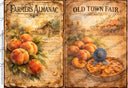 A4 Old Town Fair Harvest Posters Rice Paper DC912 - Decoupage Central