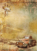 A4 Old Truck From ITD 1912 - Decoupage Central