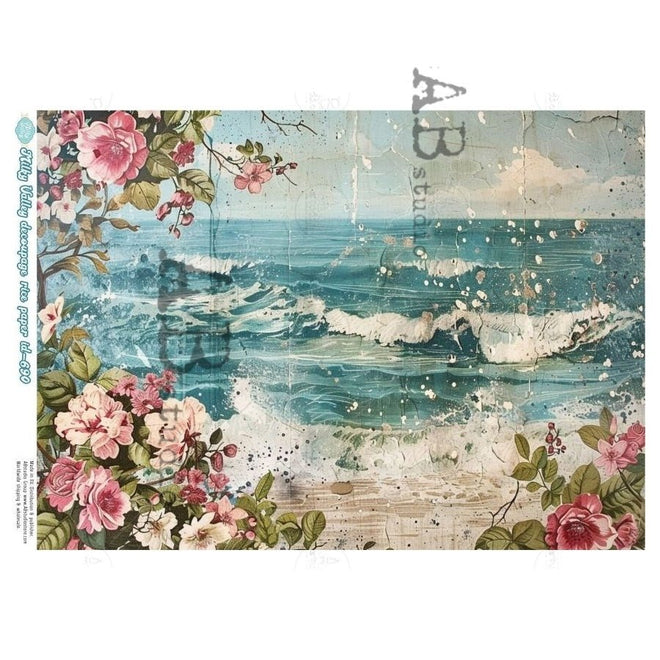 A4 Painted Breeze Duo Milky Valley ID690 - Decoupage Central