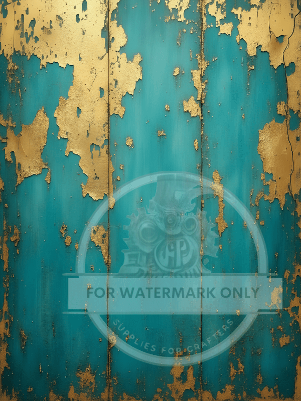 A4 Patina Gold Elegance Rice Paper DC859 - Decoupage Central
