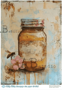 A4 Patina Honey Jar Milky Valley ID 538 - Decoupage Central