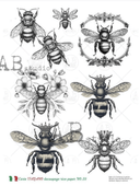 A4 Queen Bee Carte Italiano 59 - Decoupage Central