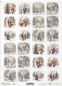 A4 Santa and Snowmen Minis Multi R2451 - Decoupage Central