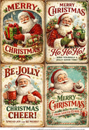 A4 Santa’s Christmas Cheer Collections Rice Paper DC992 - Decoupage Central