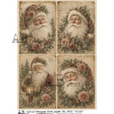 A4 Santa’s Winter Garden AB Studios Rice Paper 8007 - Decoupage Central