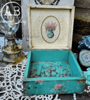 A4 Shabby Wallpaper Background Rice Paper 1790 - Decoupage Central