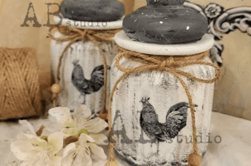 A4 Small but Mighty AB Studios Rice Paper, 0401 - Decoupage Central