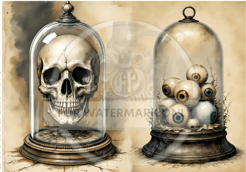 A4 Specimen of Curiosities Rice Paper DC734 - Decoupage Central