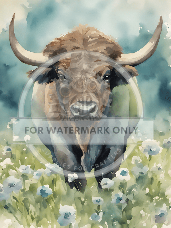 A4 Spring Buffalo Rice Paper DC694 - Decoupage Central