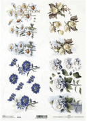 A4 Spring Small Flowers Paper R2251 - Decoupage Central