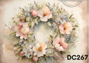 A4 Spring Wreaths Rice Paper DC267 - Decoupage Central