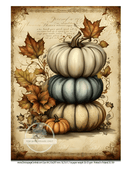 A4 Stacked Pumpkins Rice Paper DC109 - Decoupage Central