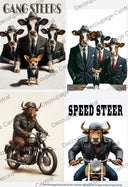 A4 Steer Rice Paper DC945 - Decoupage Central