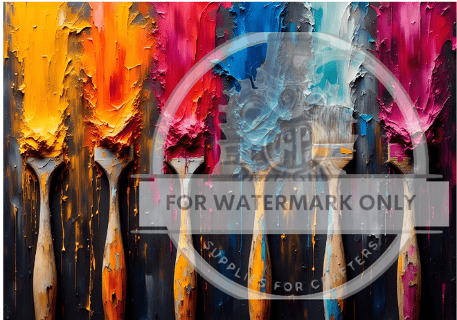 A4 Stroke of Genius Rice Paper DC695 - Decoupage Central