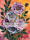 A4 Sunset Sonata Rice Paper DC701 - Decoupage Central