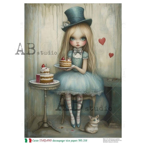 A4 Tea and Tarts Carte Italiano 318 - Decoupage Central