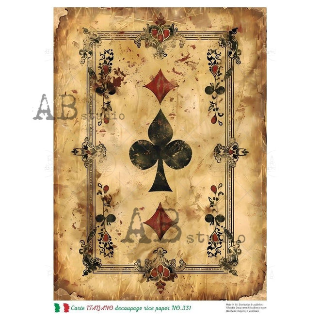 A4 The Ace Carte Italiano 331 - Decoupage Central