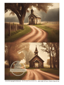 A4 The Church Duo Rice Paper DC160 - Decoupage Central