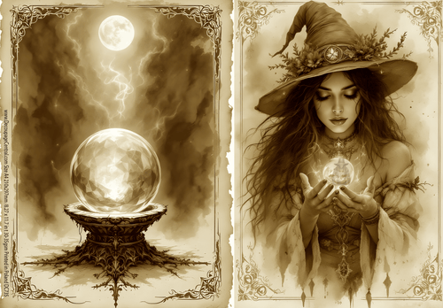 A4 The Fortune Teller Rice Paper DC735 - Decoupage Central