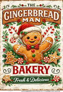 A4 The Gingerbread Man Bakery Rice Paper DC983 - Decoupage Central