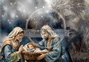 A4 The Nativity Rice Paper DC540 - Decoupage Central