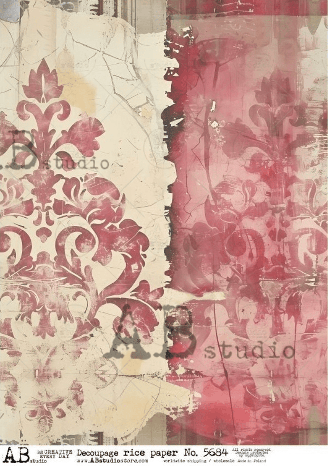 A4 Two Side of the Story AB Studios 5684 - Decoupage Central