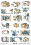 A4 Victorian Cherubs and Angels Montage , ITD Rice Paper 1343 - Decoupage Central