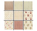 A4 Vintage Flour Sack Bundle : 9 piece collection - Decoupage Central
