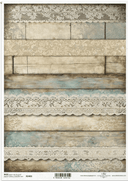 A4 Vintage Lace and Patina From ITD Collection R2483 - Decoupage Central