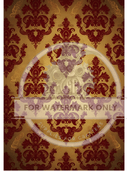 A4 Vintage Red Patina Damask Paper DC880 - Decoupage Central