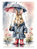 A4 Wet Hare Decoupage Rice Paper DC306 - Decoupage Central