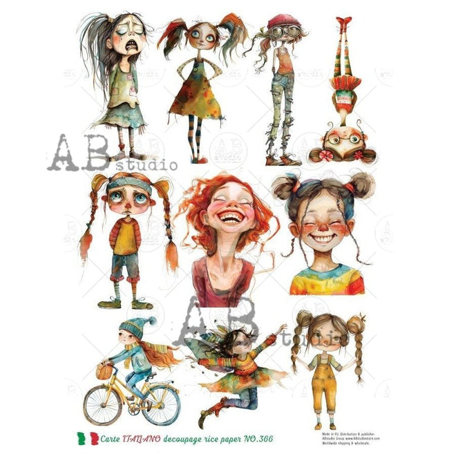 A4 Wild at Heart Carte Italian 366 - Decoupage Central