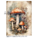 A4 Woodland Amanita AB Studios 5625 - Decoupage Central