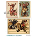 A4 Woodland Sweethearts Milky Valley Rice Paper ID 872 - Decoupage Central