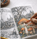AB Studios Follow the Rabbit Cut & Collage COLORING Book for journaling/cardmaking/ crafting - Decoupage Central