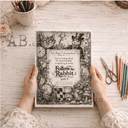 AB Studios Follow the Rabbit Cut & Collage COLORING Book for journaling/cardmaking/ crafting - Decoupage Central