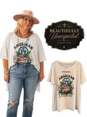 "American Woman" Tee: A Rare Bird | LXL fits up to 2XL - Decoupage Central