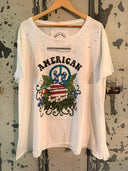 "American Woman" Tee: A Rare Bird | LXL fits up to 2XL - Decoupage Central
