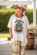 "American Woman" Tee: A Rare Bird | LXL fits up to 2XL - Decoupage Central