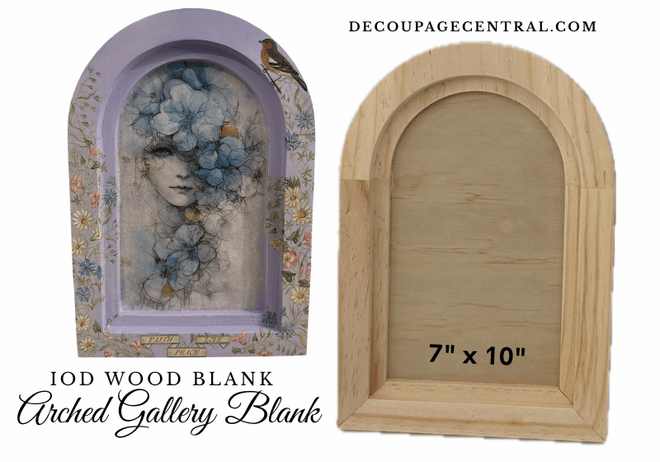 Arched Wood Gallery Blank 7" x 10" (does NOT qualify for free shipping) - Decoupage Central