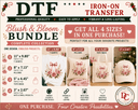 Blush & Bloom DTF Complete Collection: All four coordinating DTF Iron-On Transfer sizes in one purchase - Decoupage Central