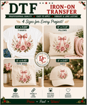 Blush & Bloom DTF Iron-On Transfer 3" x 2.67" - Decoupage Central