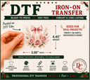 Blush & Bloom DTF Iron-On Transfer 5" x 4.45" - Decoupage Central