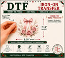 Blush & Bloom DTF Iron-On Transfer 8"x 7.13" - Decoupage Central