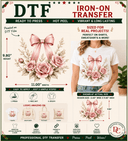Blush & Bloom DTF Iron-On Transfer 8"x 7.13" - Decoupage Central