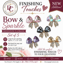 Bow & Sparkle™ Rhinestone Flatbacks | Set of 5 - Decoupage Central