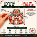 Jewel Box Nutcracker DTF Iron-On Transfer  4.1" x 4.1"