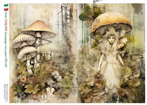 A4 Mushroom Fairy Carte Italiano 158