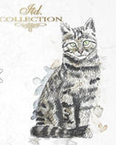 Cat and Dog, ITD Mini Decoupage Set: 5.8 inch/6 pages - Decoupage Central
